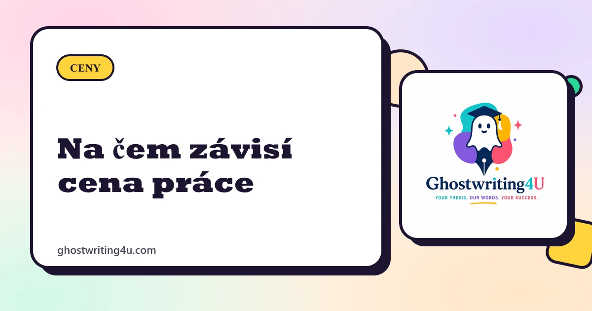 Na čem závisí cena závěrečné práce a jak zjistit cenu zdarma