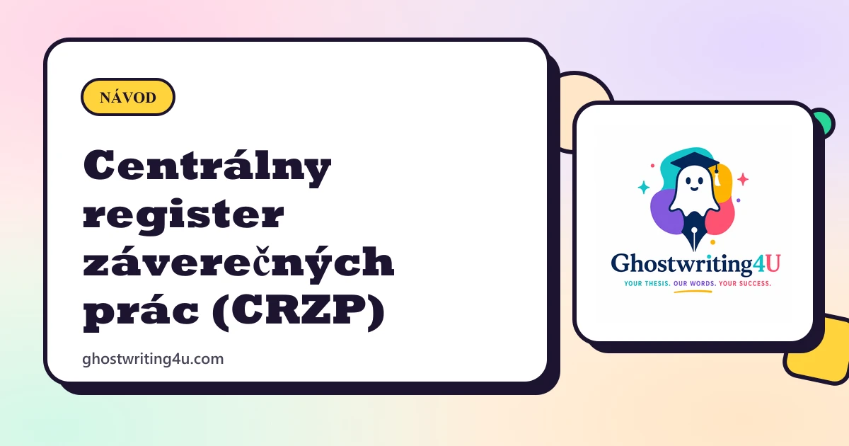Centrálny register záverečných prác (CRZP): čo obsahuje a ako vyhľadávať