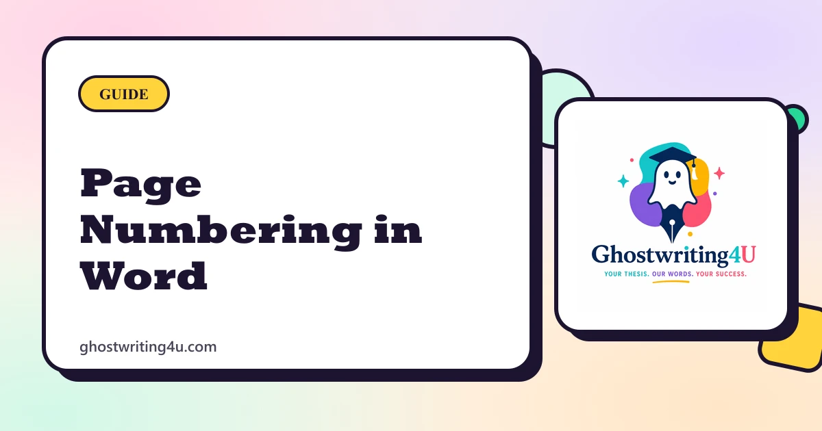 How to Start Page Numbering from a Specific Page in Word (with Screenshots)