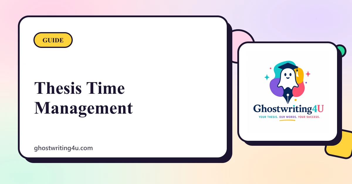 Thesis Time Management: When to Start and How to Plan It