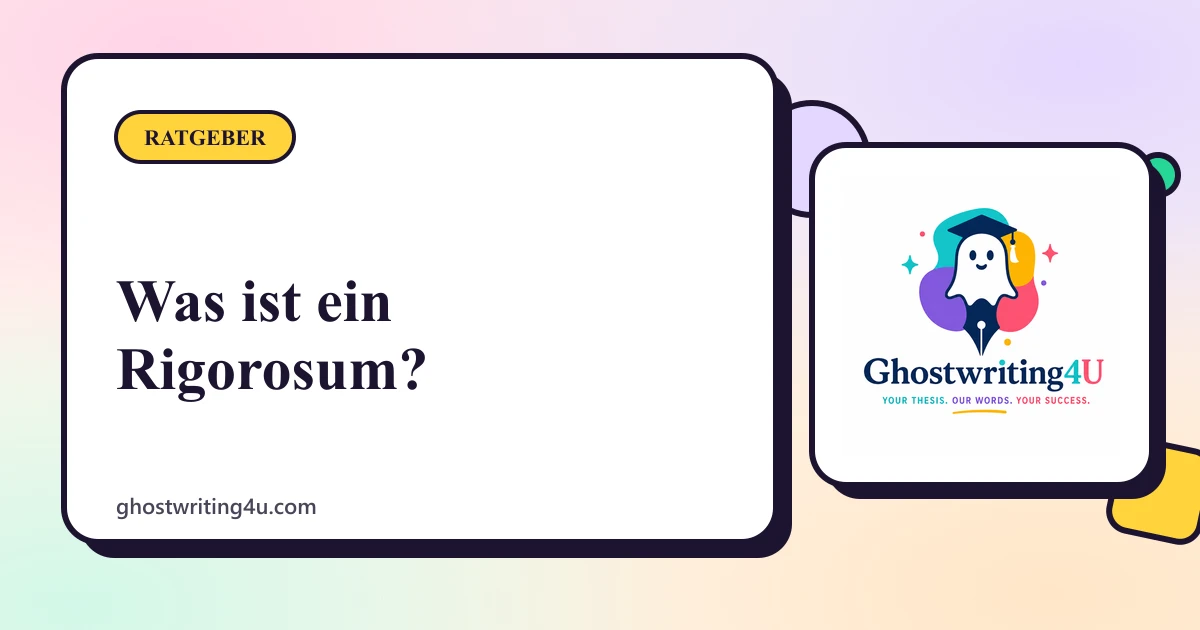 Was ist ein Rigorosum? Zwei Bedeutungen im Vergleich