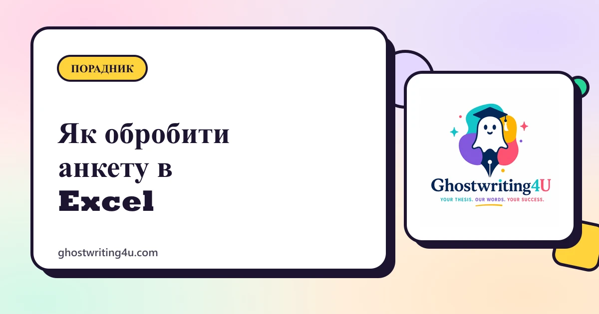 Як обробити анкету в Excel: покроково, графіки і зведені таблиці